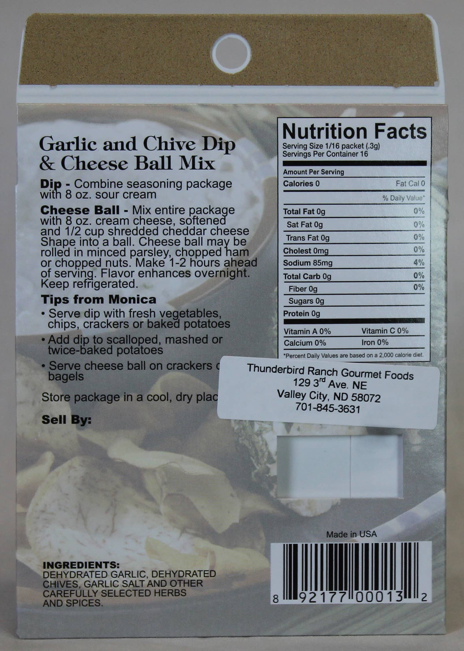 Garlic N'Chive Dip & Cheese Ball Mix