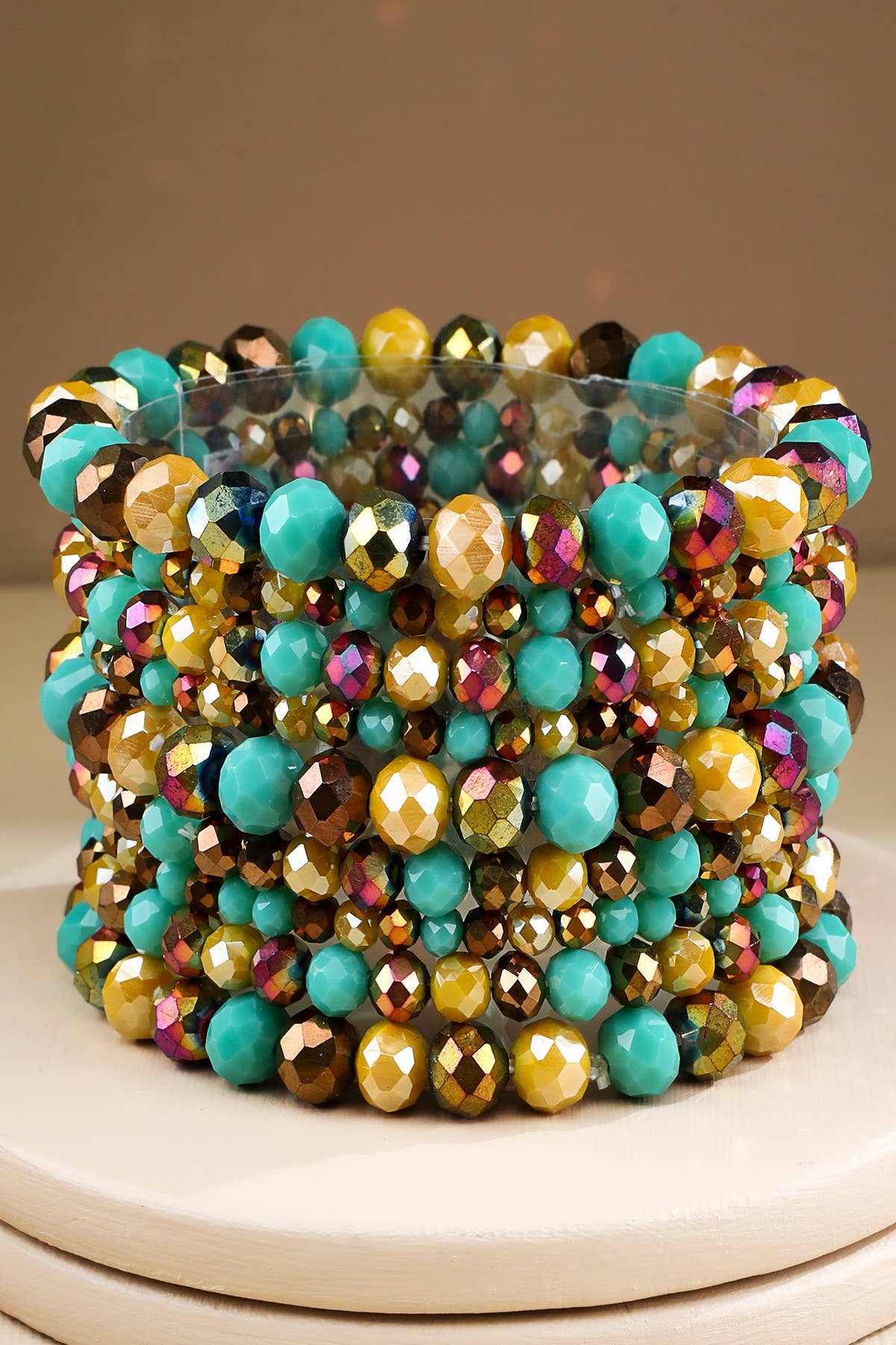 Glass Bead 9 Set Bracelet