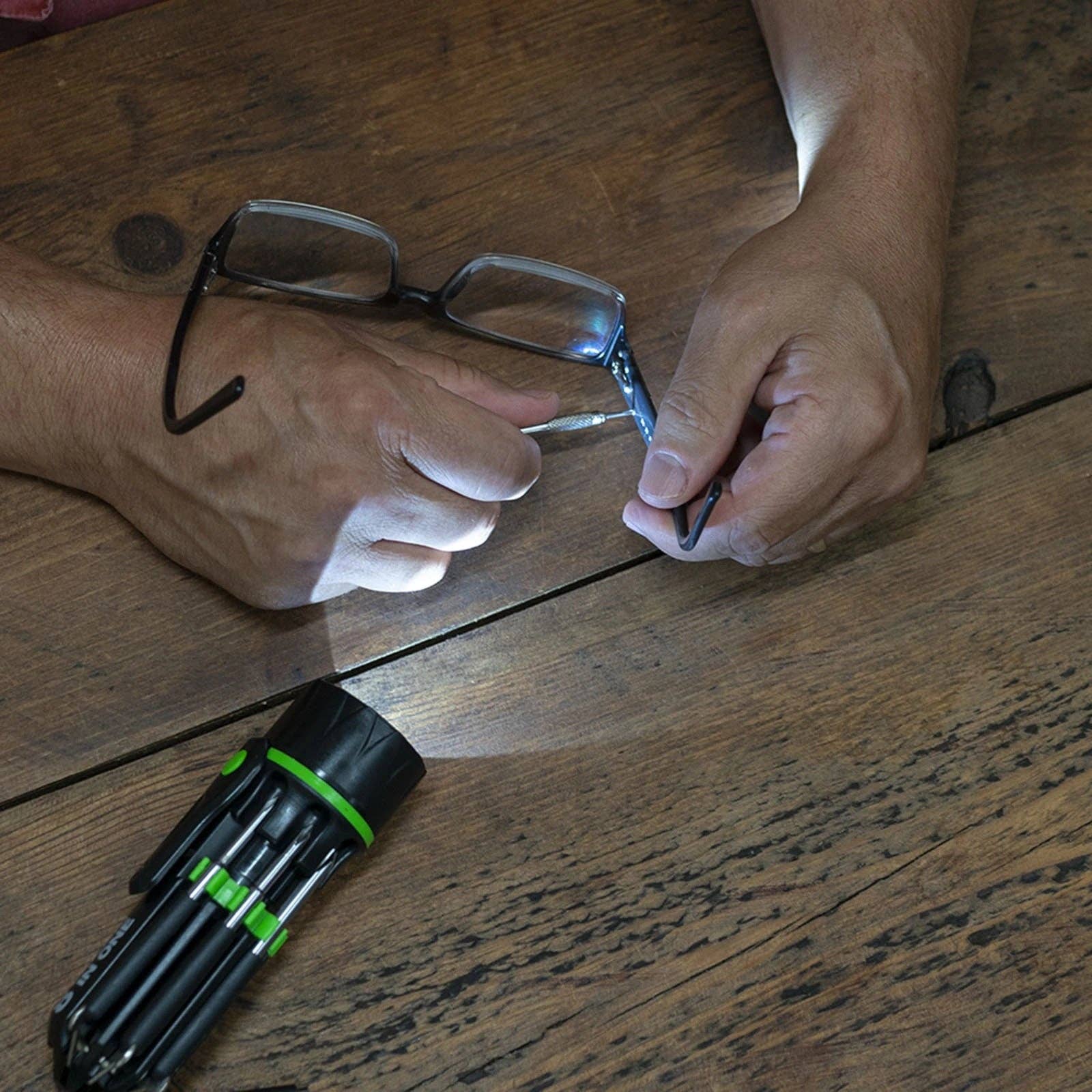 LitezAll LED Flashlight with 7 Screwdrivers