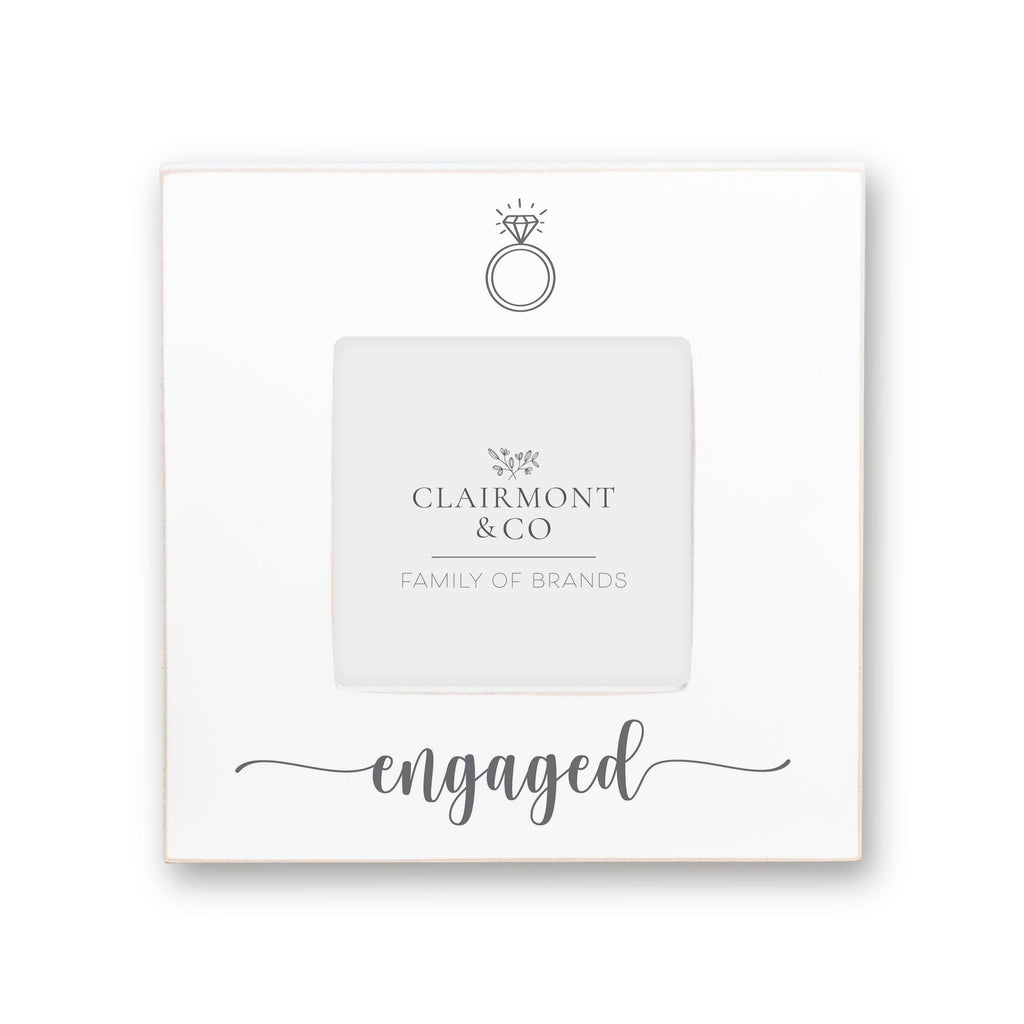 Engagement Picture Frame, Engaged with Ring- Wedding Gift