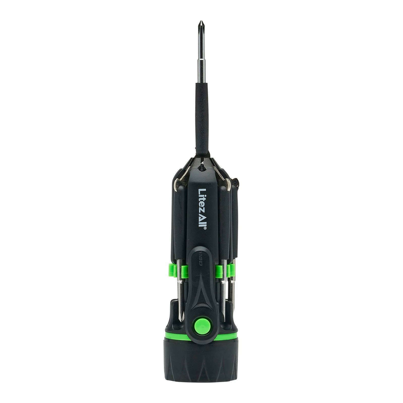LitezAll LED Flashlight with 7 Screwdrivers