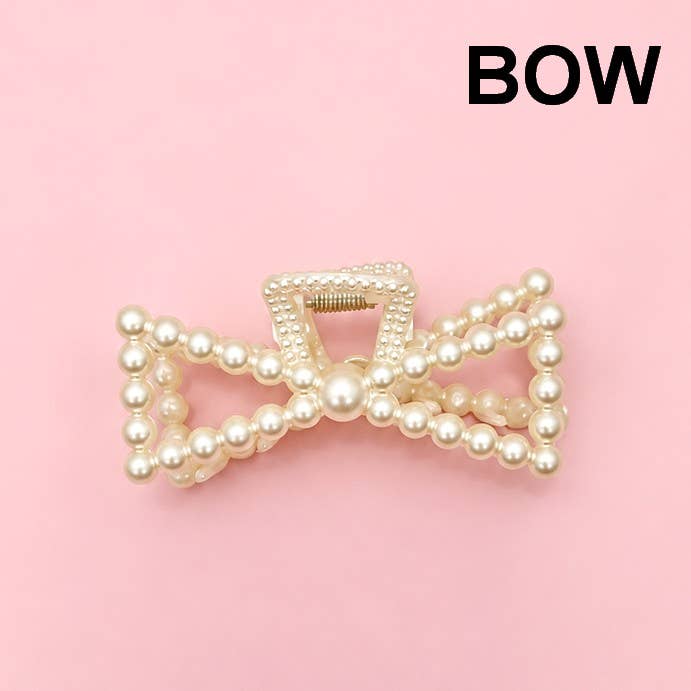 PEARL HAIR CLAW CLIPS | 40H736