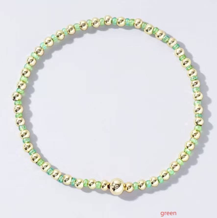 BOHO COLORFUL BALL BEADED BRACELET | 40B5223