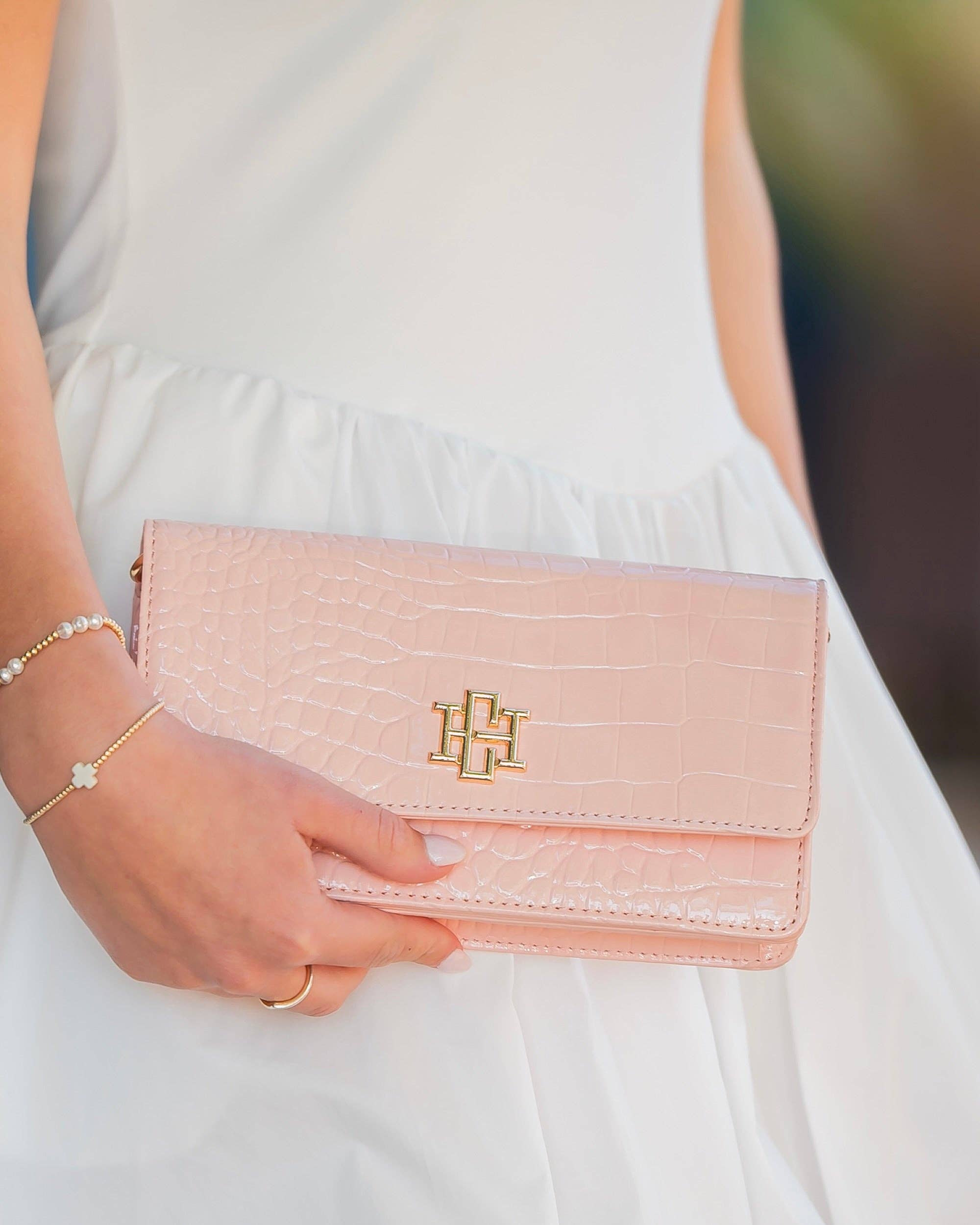 Brynleigh Clutch Crossbody Blush Patent EC