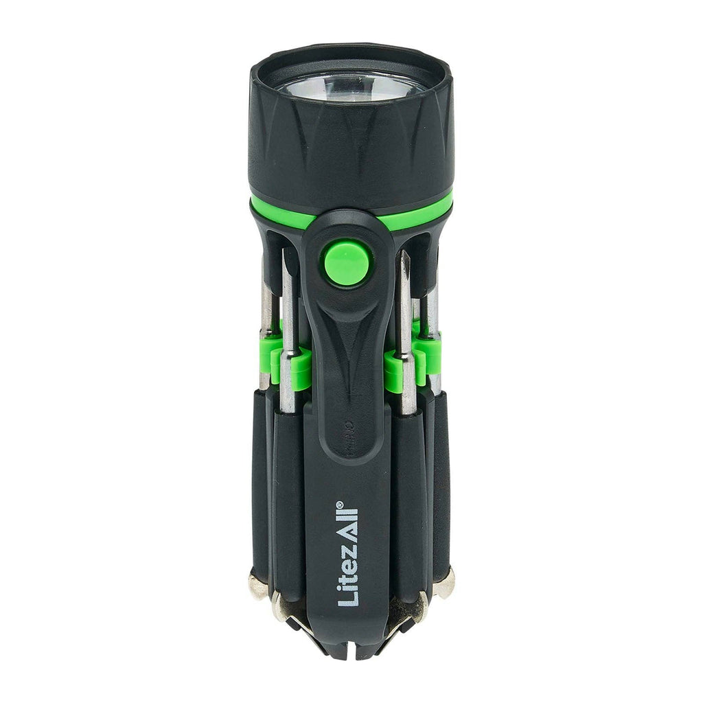 LitezAll LED Flashlight with 7 Screwdrivers