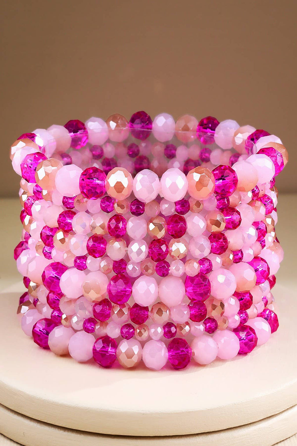 Glass Bead 9 Set Bracelet
