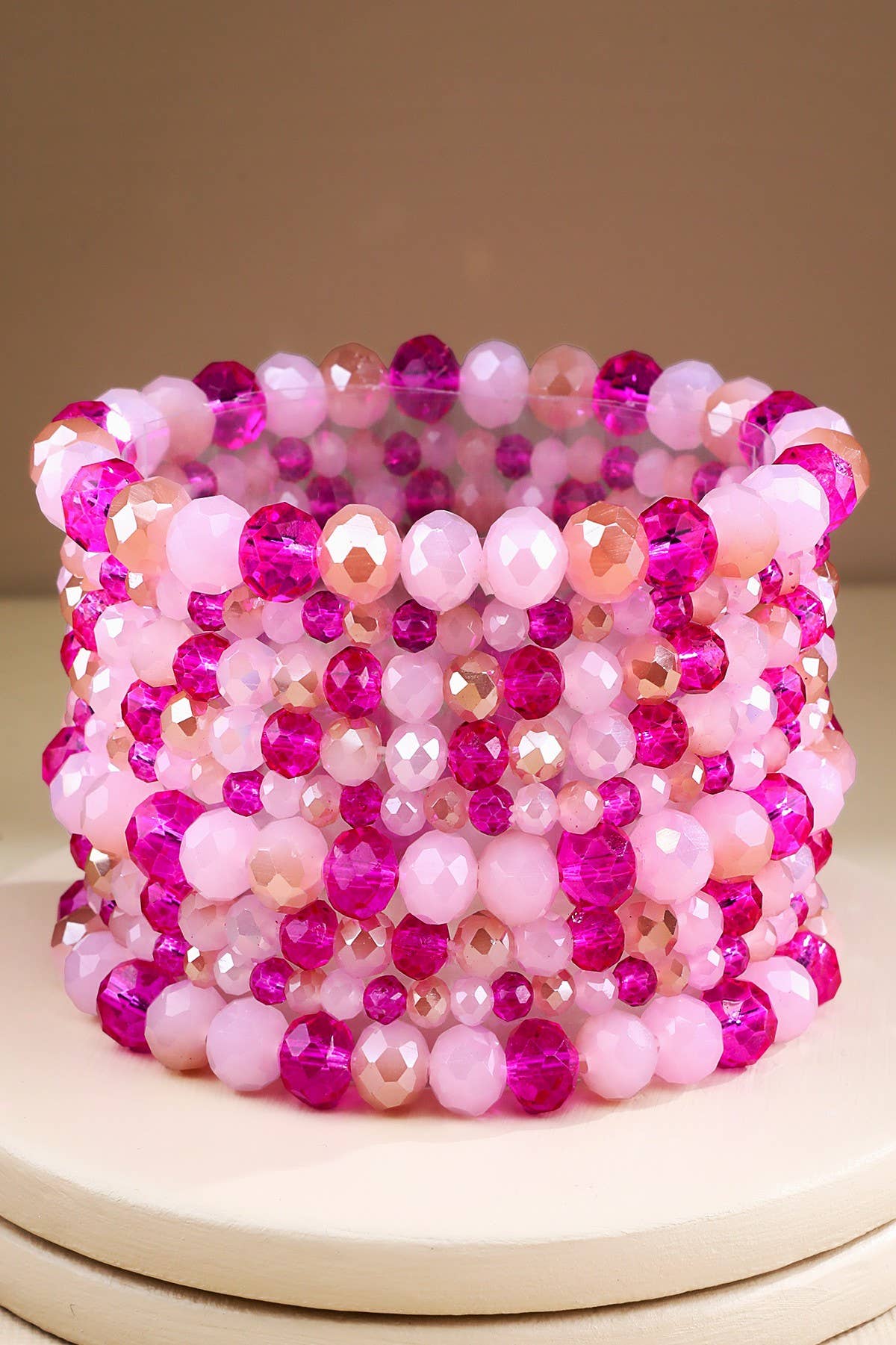 Glass Bead 9 Set Bracelet