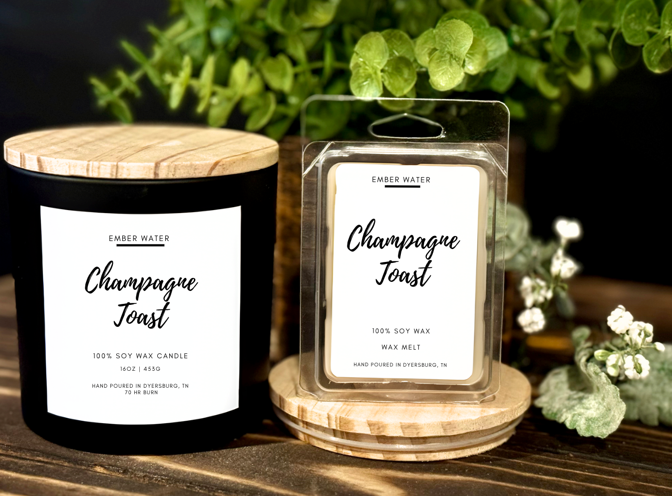 Champagne Toast 16 oz 100% Soy Candle 