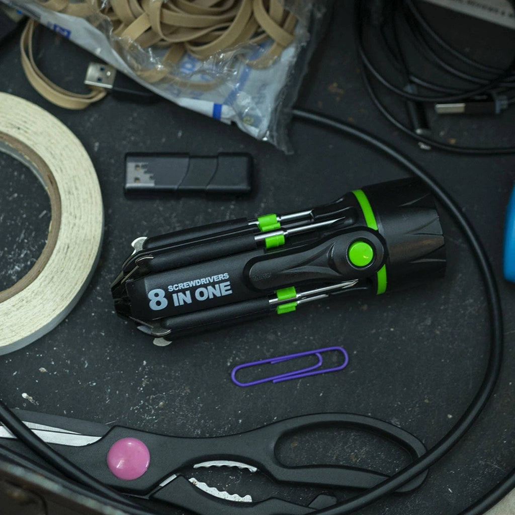 LitezAll LED Flashlight with 7 Screwdrivers