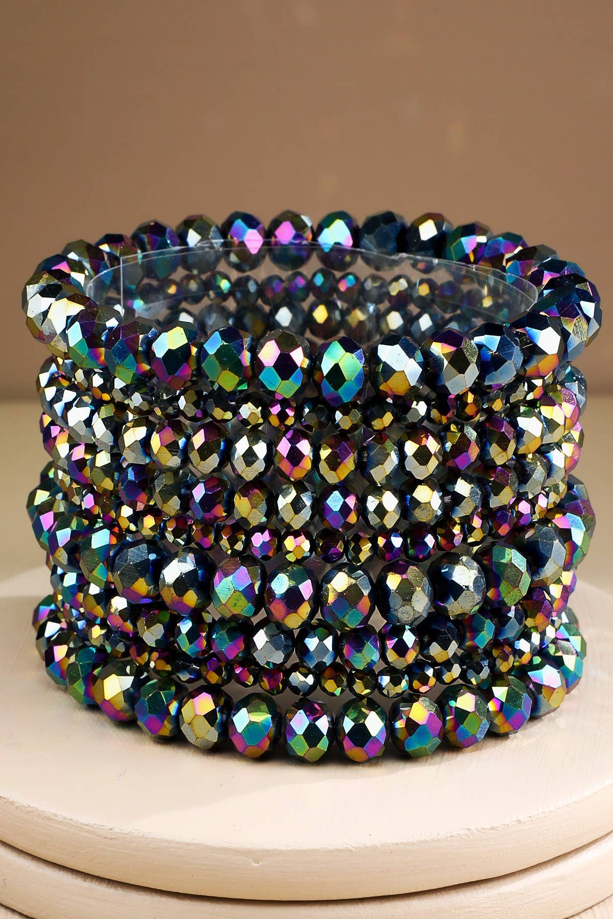 Glass Bead 9 Set Bracelet