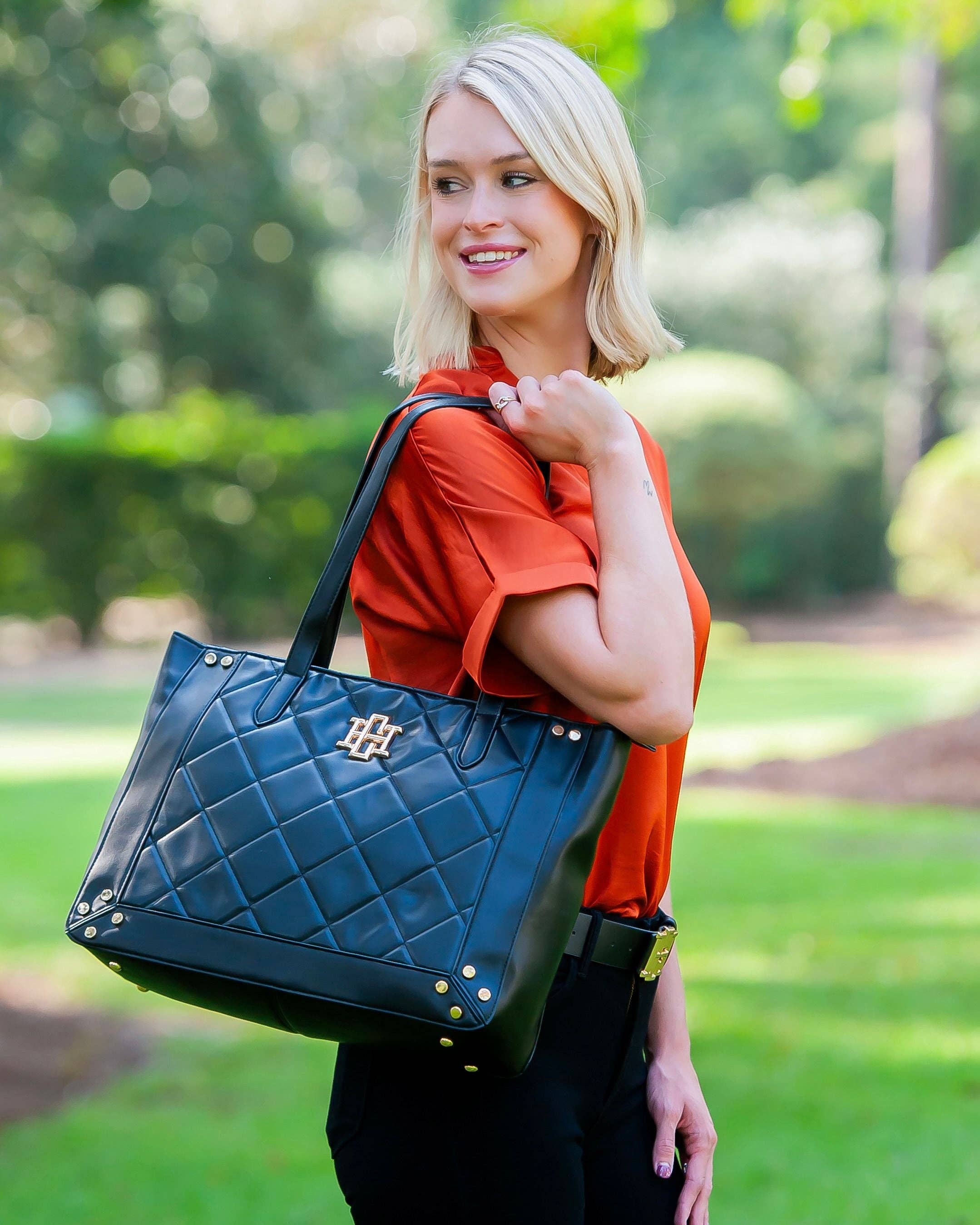 Sophie Zippered Tote Black LD