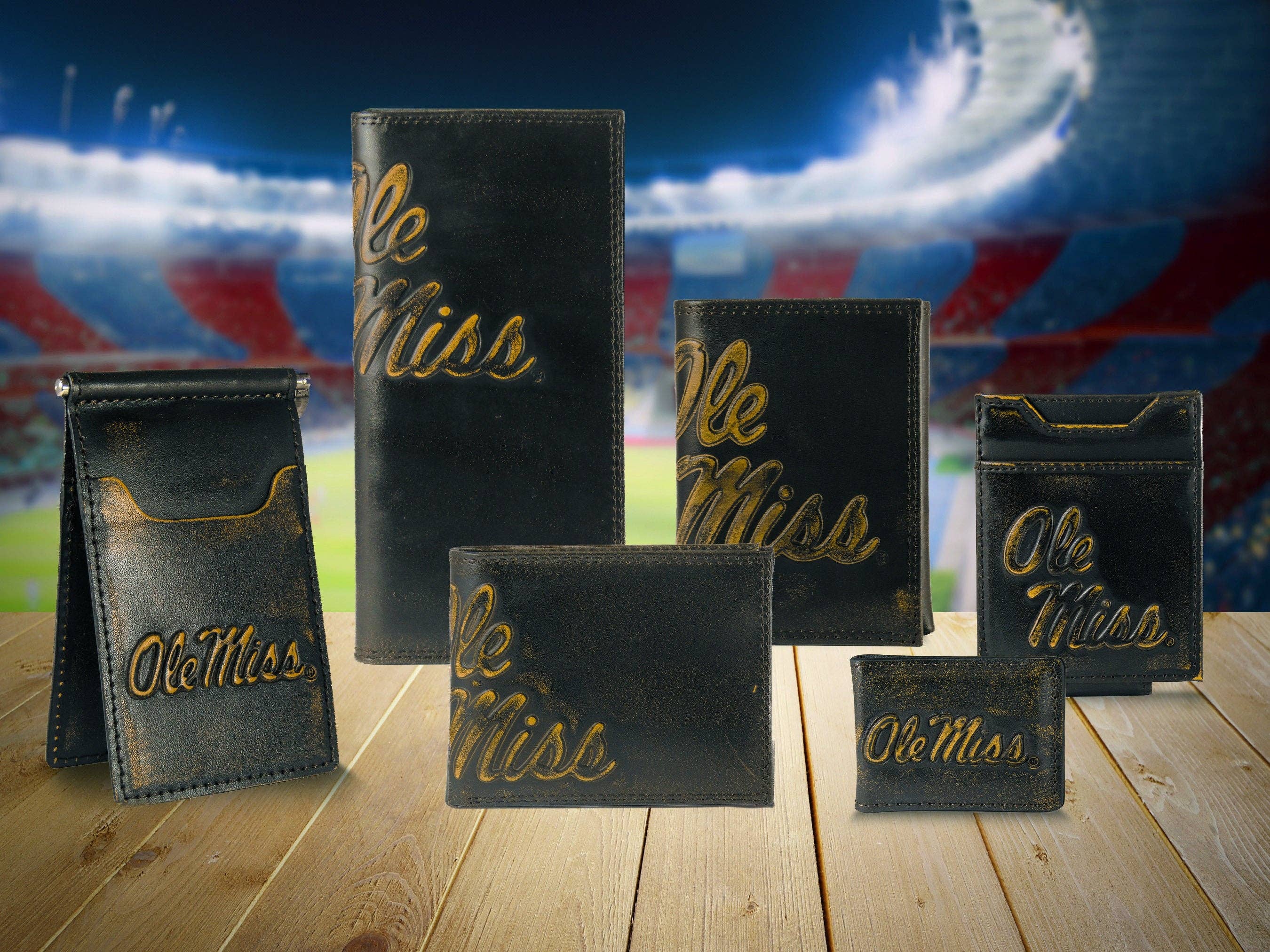 Ole Miss Rebels Men's Collegiate Leather Belt