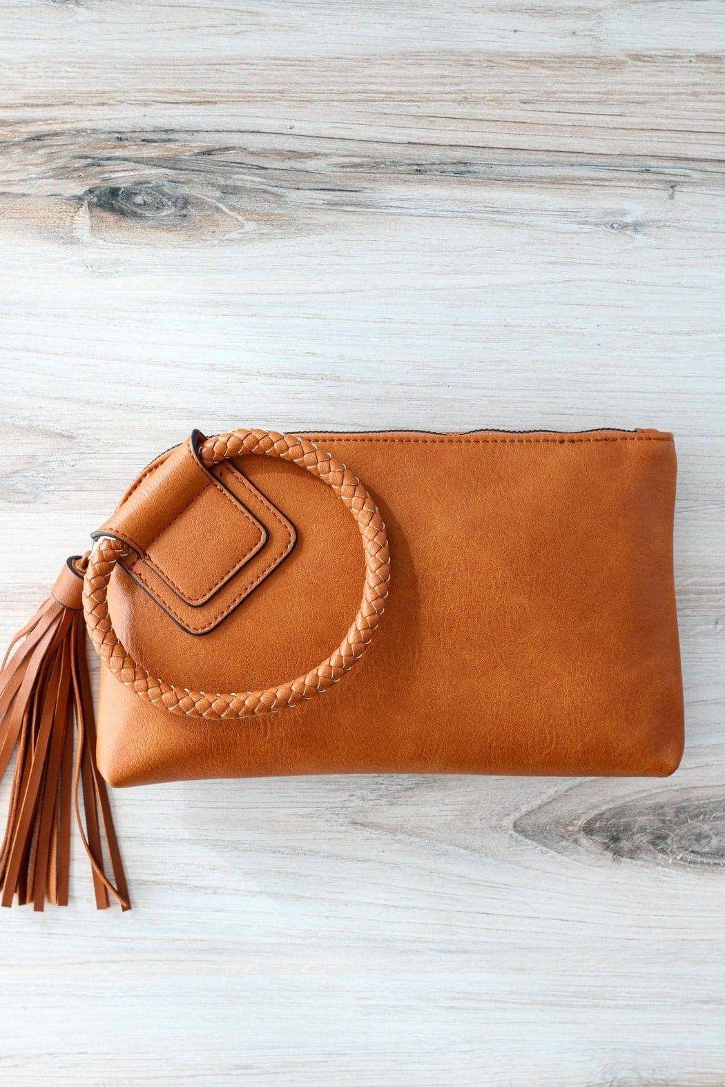 JYM0346 Soft Vegan Leather Wristlet/Clutch