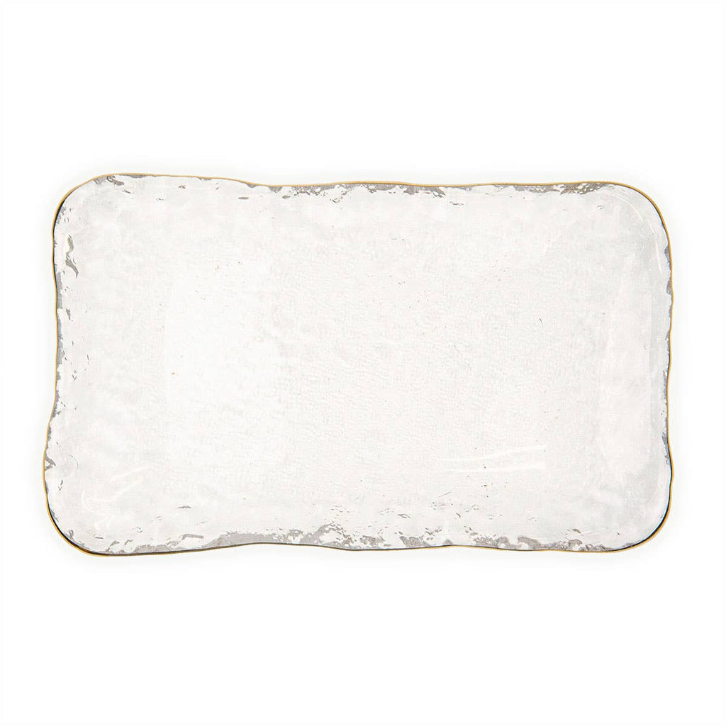 Saint Germain Serving Dish   Clear/Gold   9.3x.7x5.7