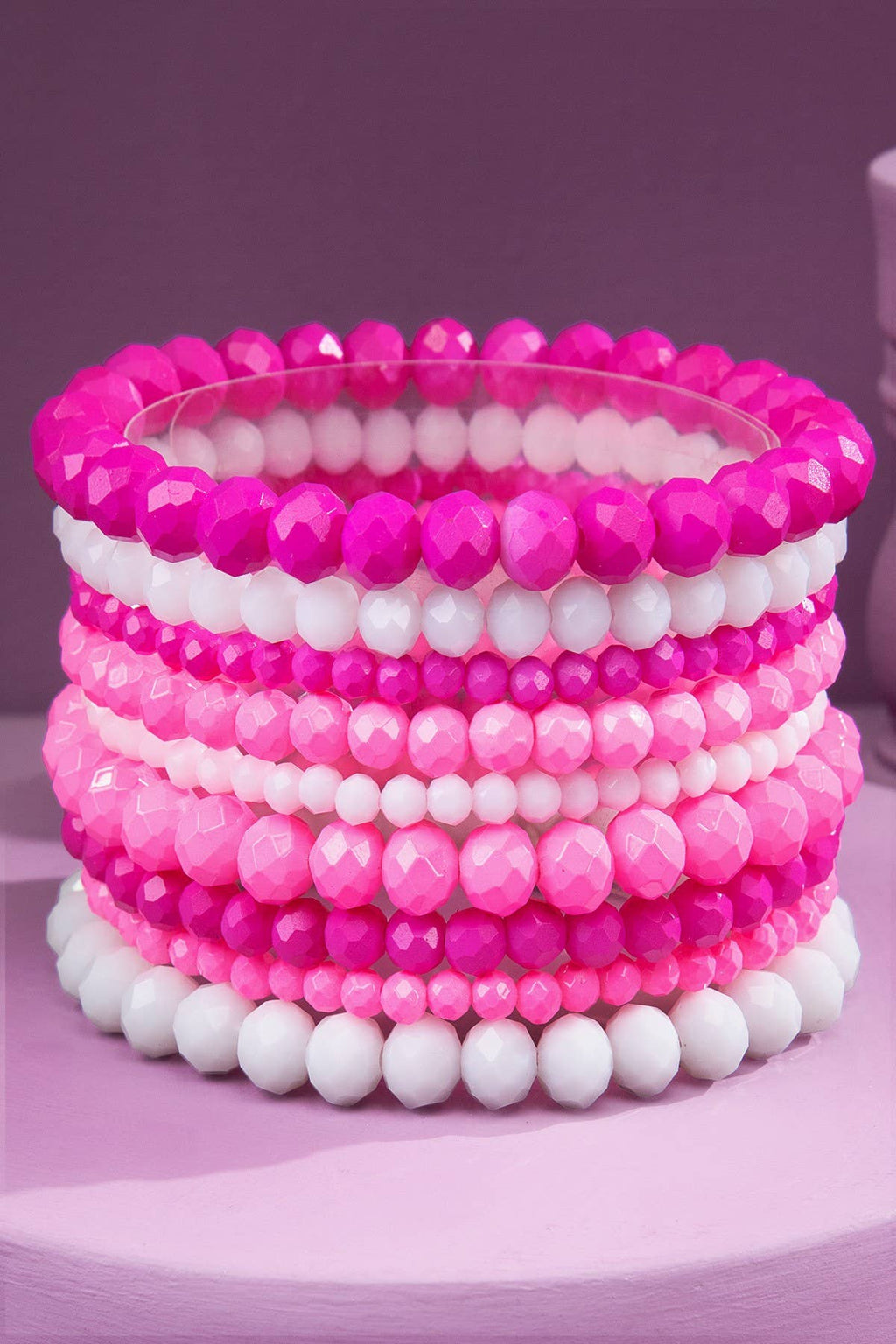 Glass Bead 9 Set Bracelet