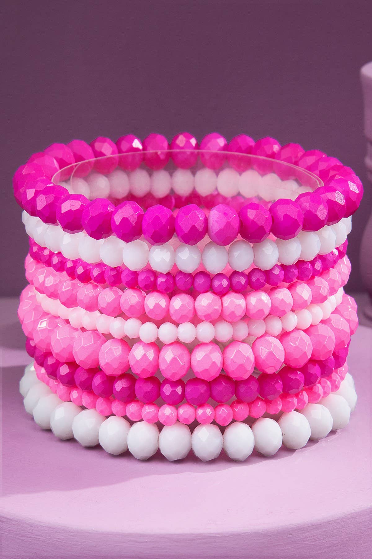 Glass Bead 9 Set Bracelet