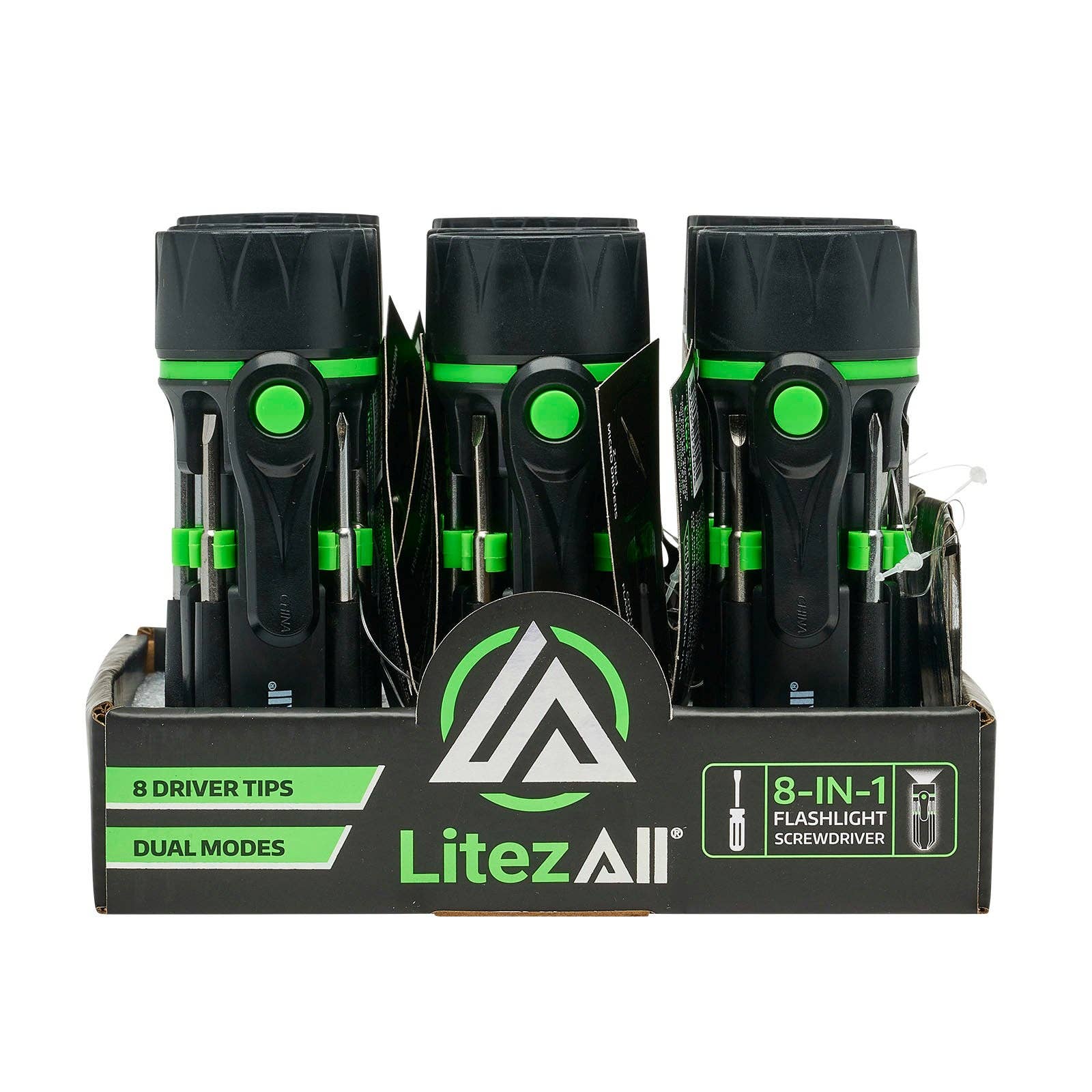 LitezAll LED Flashlight with 7 Screwdrivers