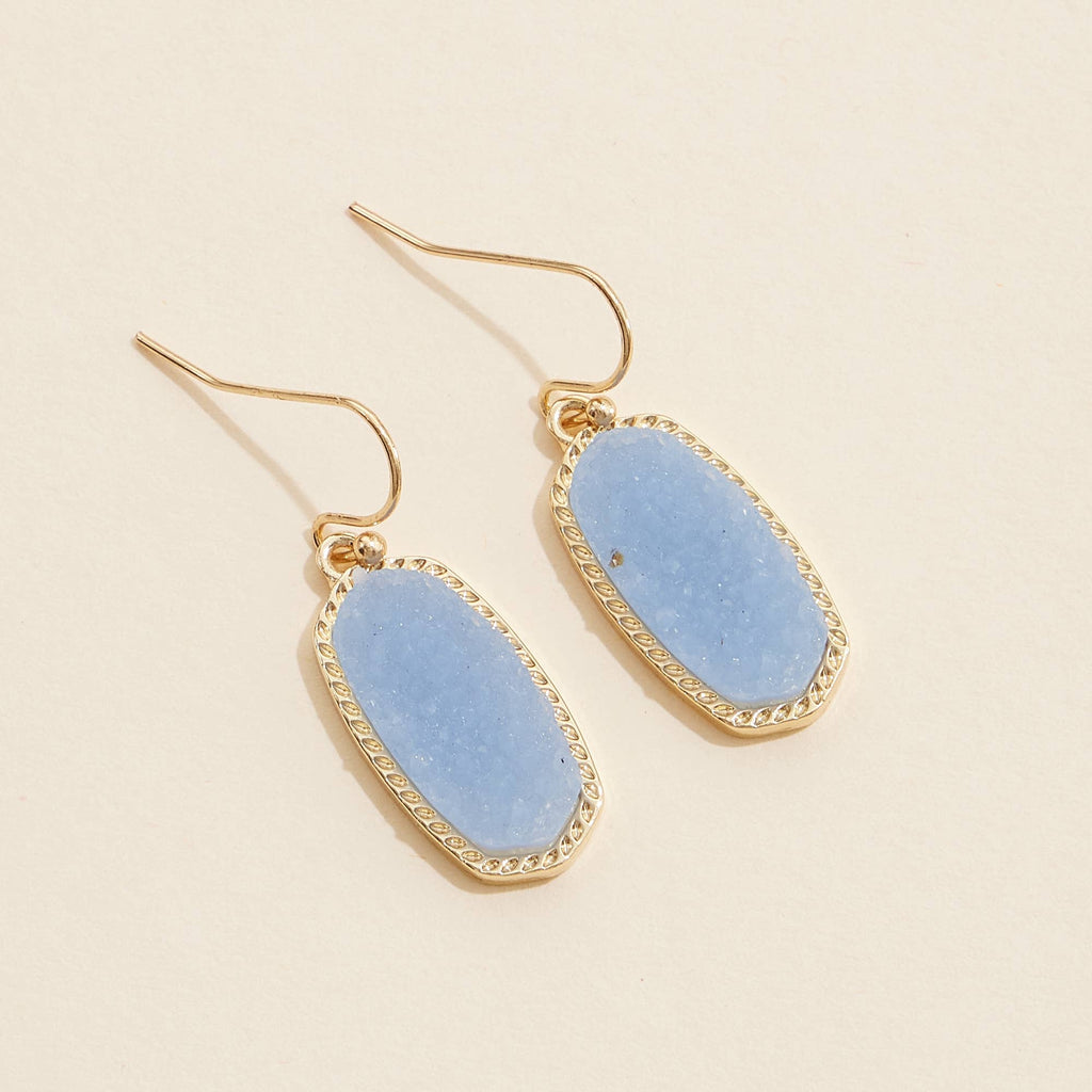 Druzy Stone Dangling Earrings