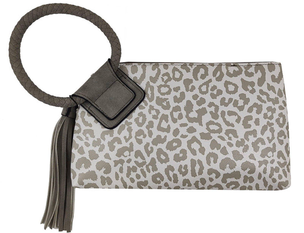 BP204 Fashion Cuff Handle Tassel Wristlet Clutch