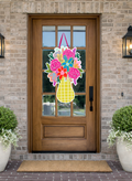 Neon Floral Vase Door Hanger- 30 Inches!