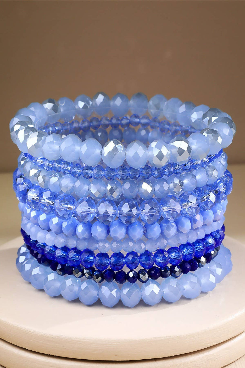 Glass Bead 9 Set Bracelet
