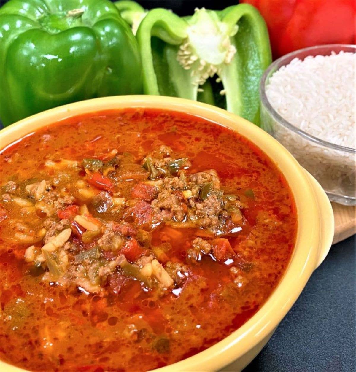 Stuffed Bell Pepper Soup