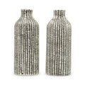Black Tribal Patterned Decorative Table Vases