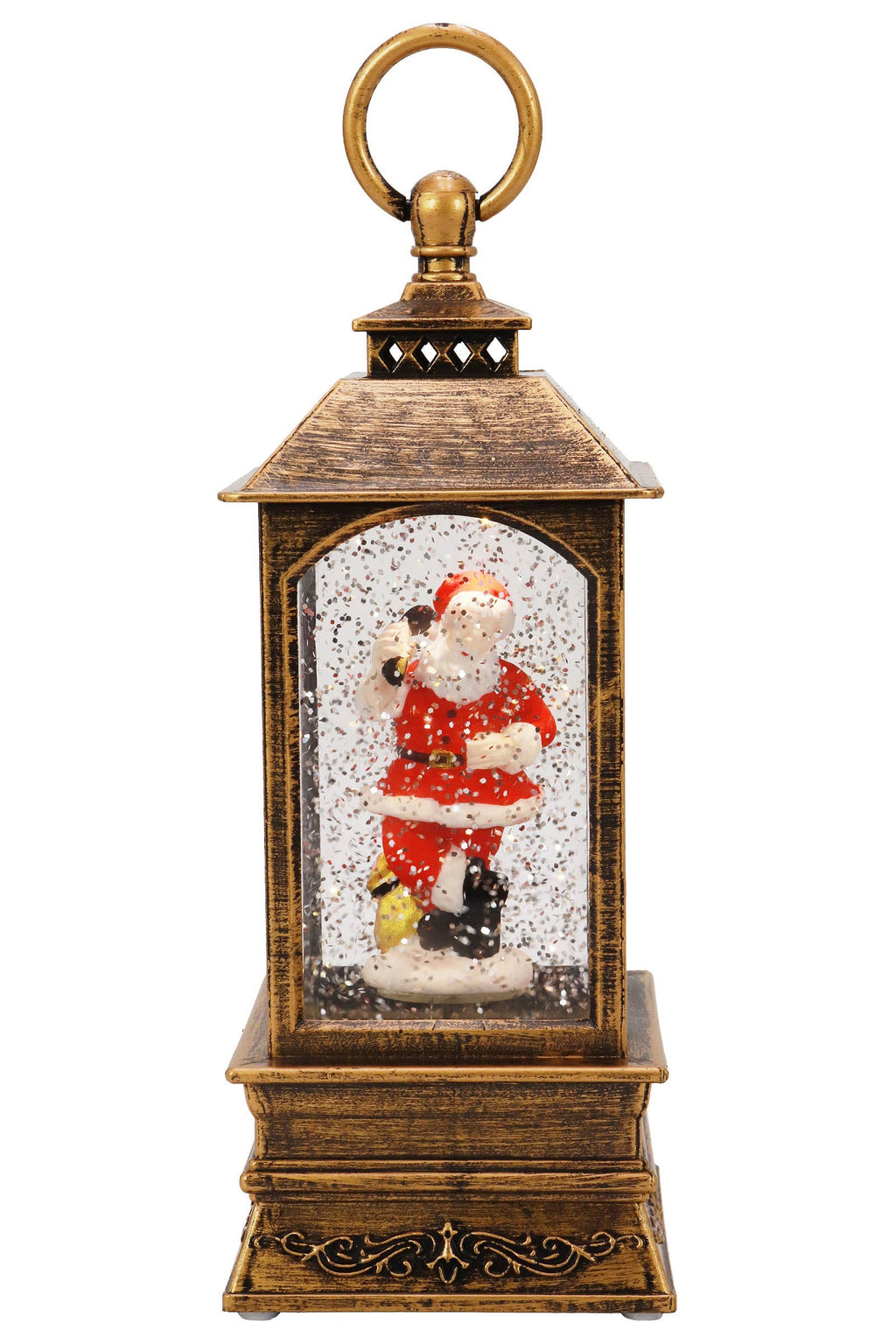 Vintage Christmas Glittering Music Led Lantern - Steady
