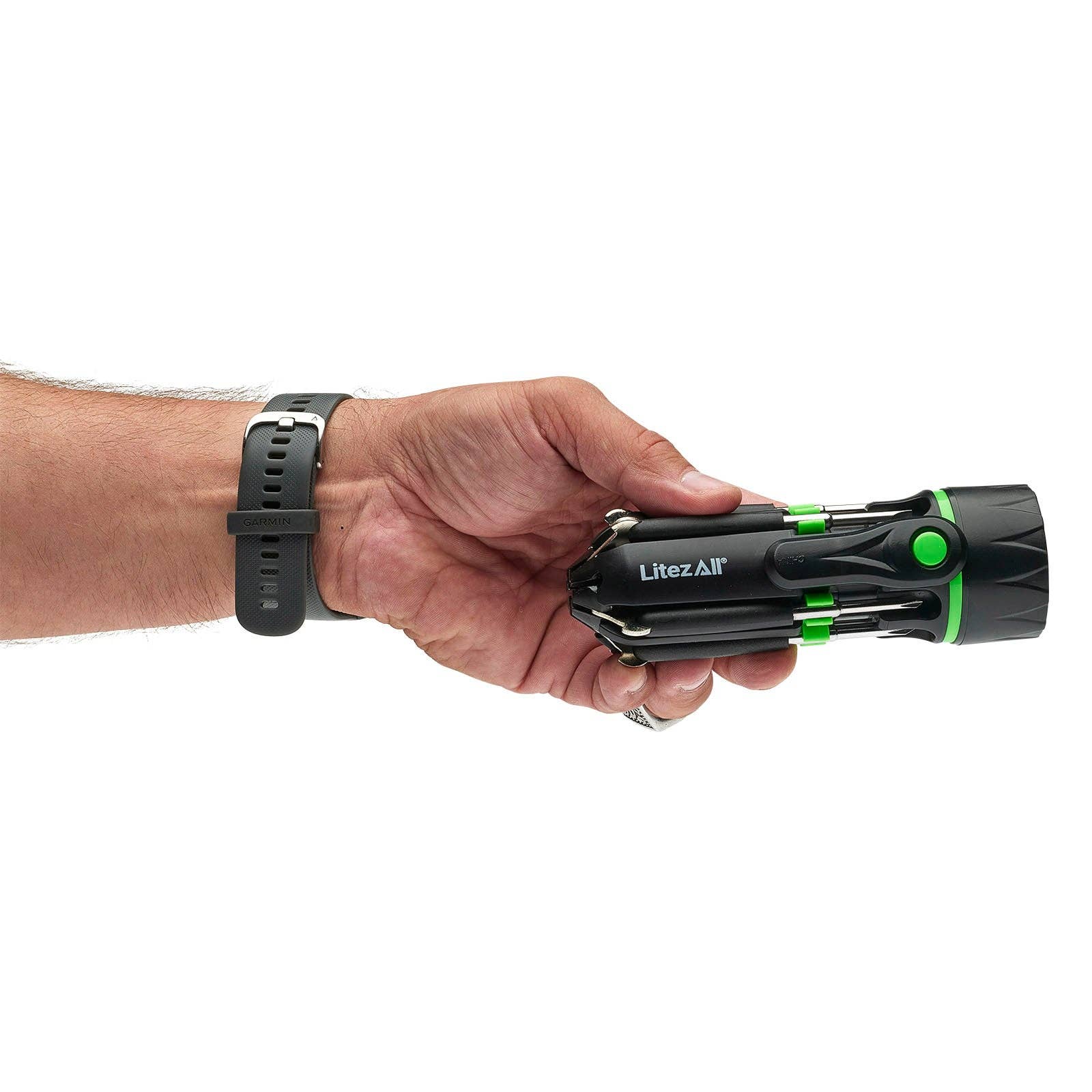 LitezAll LED Flashlight with 7 Screwdrivers