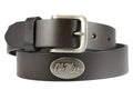Ole Miss Rebels Kids Collegiate Brown Leather Belt