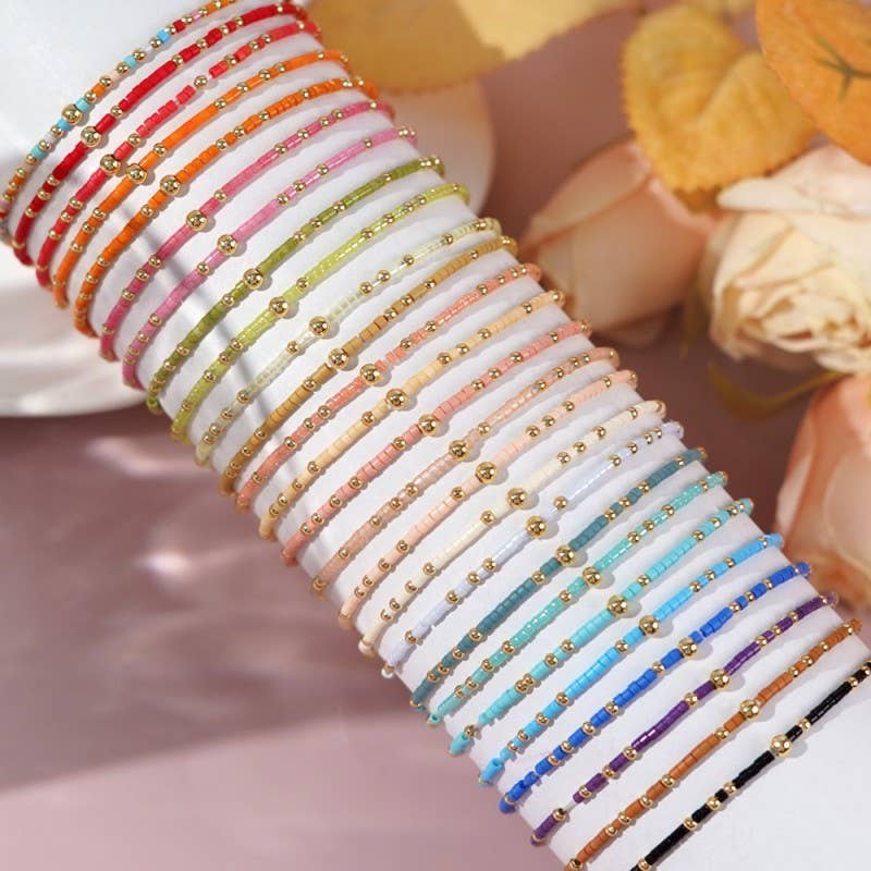BOHO COLORFUL BALL BEADED BRACELET | 40B5178