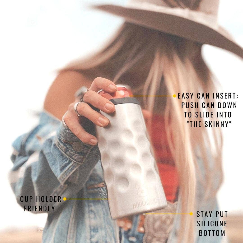The Skinny Can Cooler [Blue Floral]