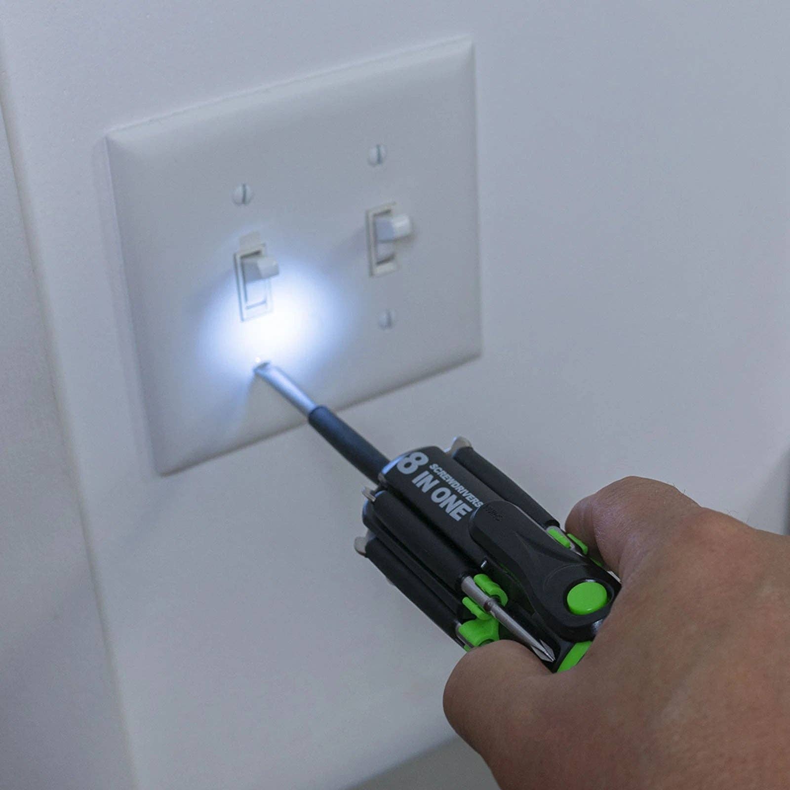 LitezAll LED Flashlight with 7 Screwdrivers