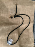 Black leather Cellphone Neck Strap