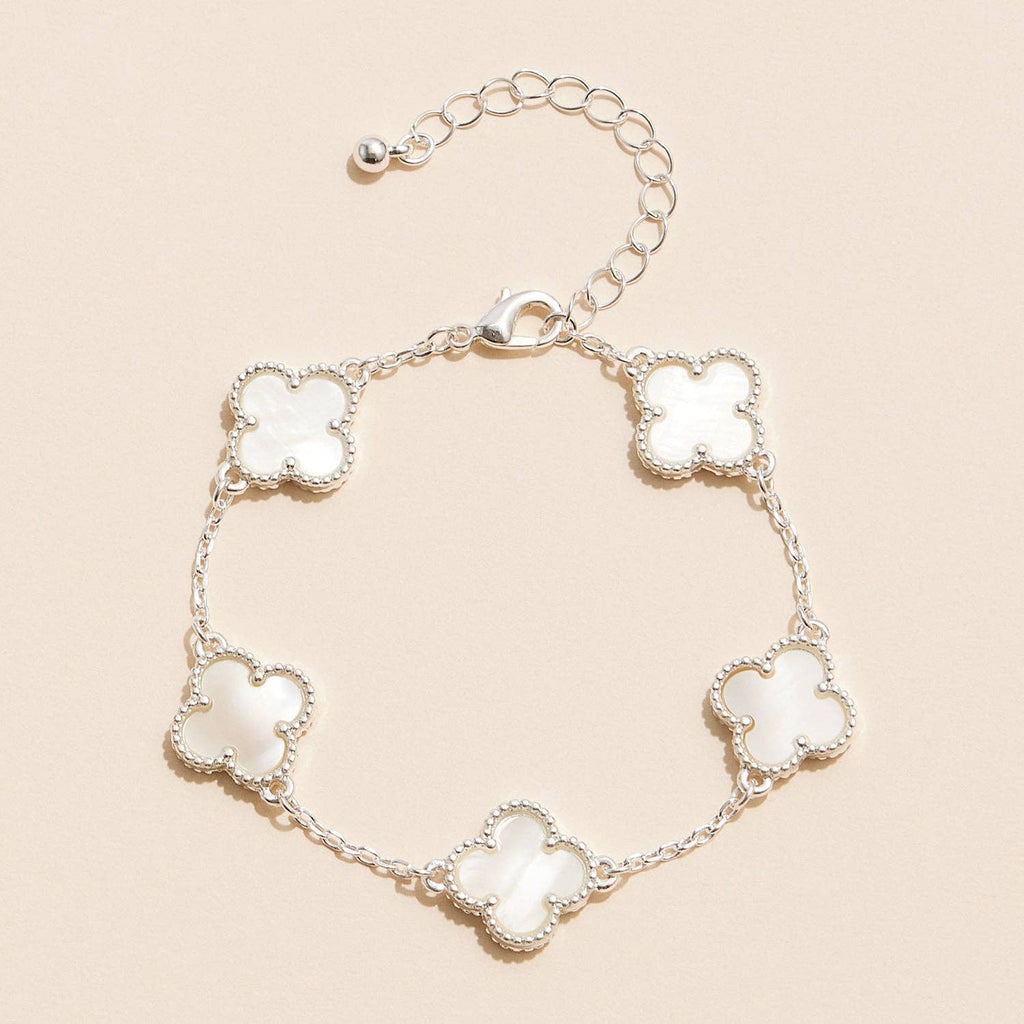 Colorful Shell Charm Bracelet with Gold Detailing
