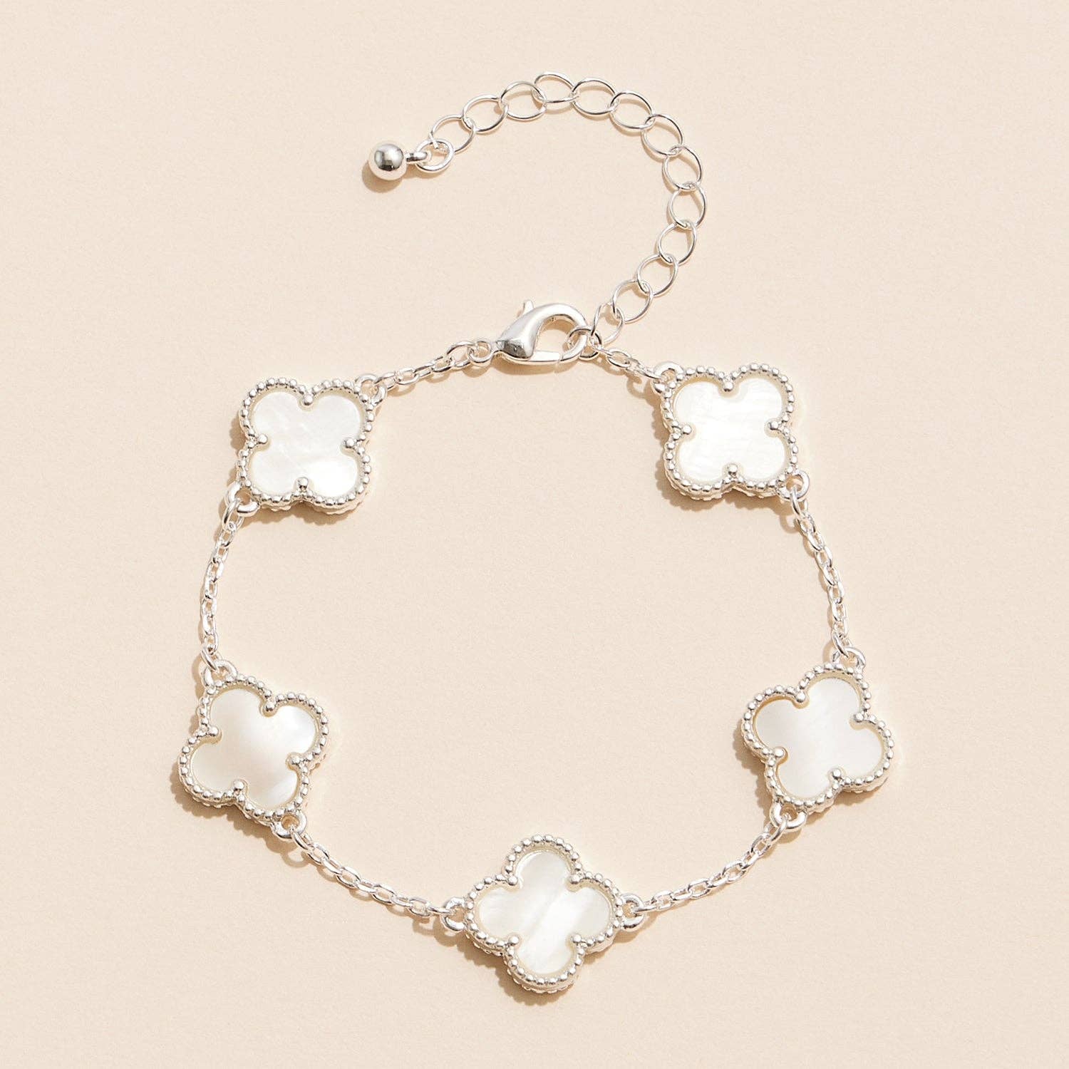 Colorful Shell Charm Bracelet with Gold Detailing