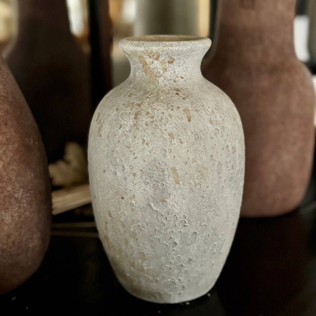 CA-5390 - Medium Rustic White Vase