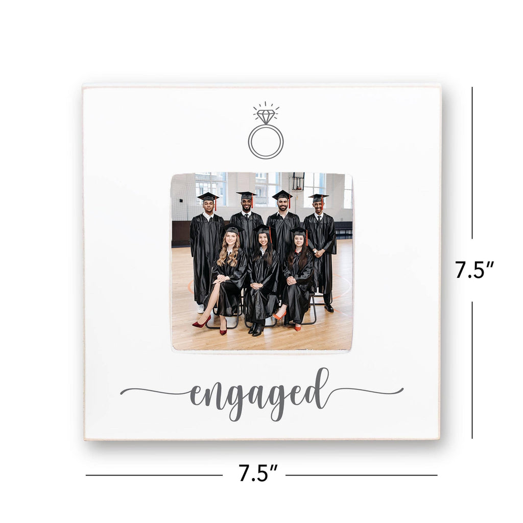 Engagement Picture Frame, Engaged with Ring- Wedding Gift