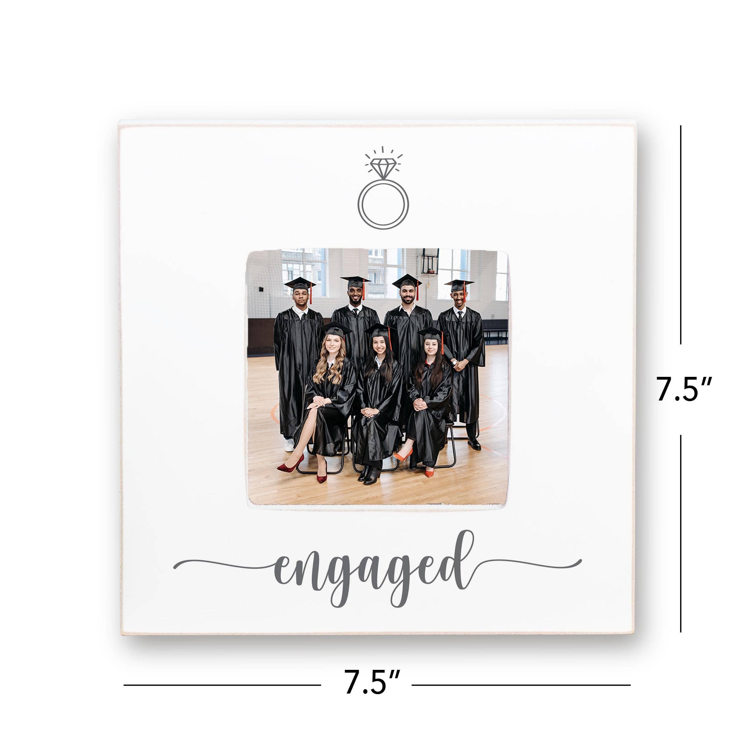 Engagement Picture Frame, Engaged with Ring- Wedding Gift