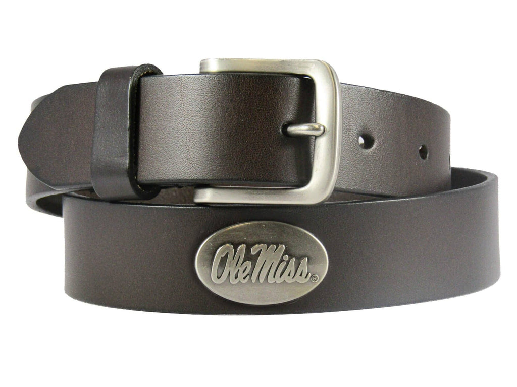 Ole Miss Rebels Men's Collegiate Leather Belt
