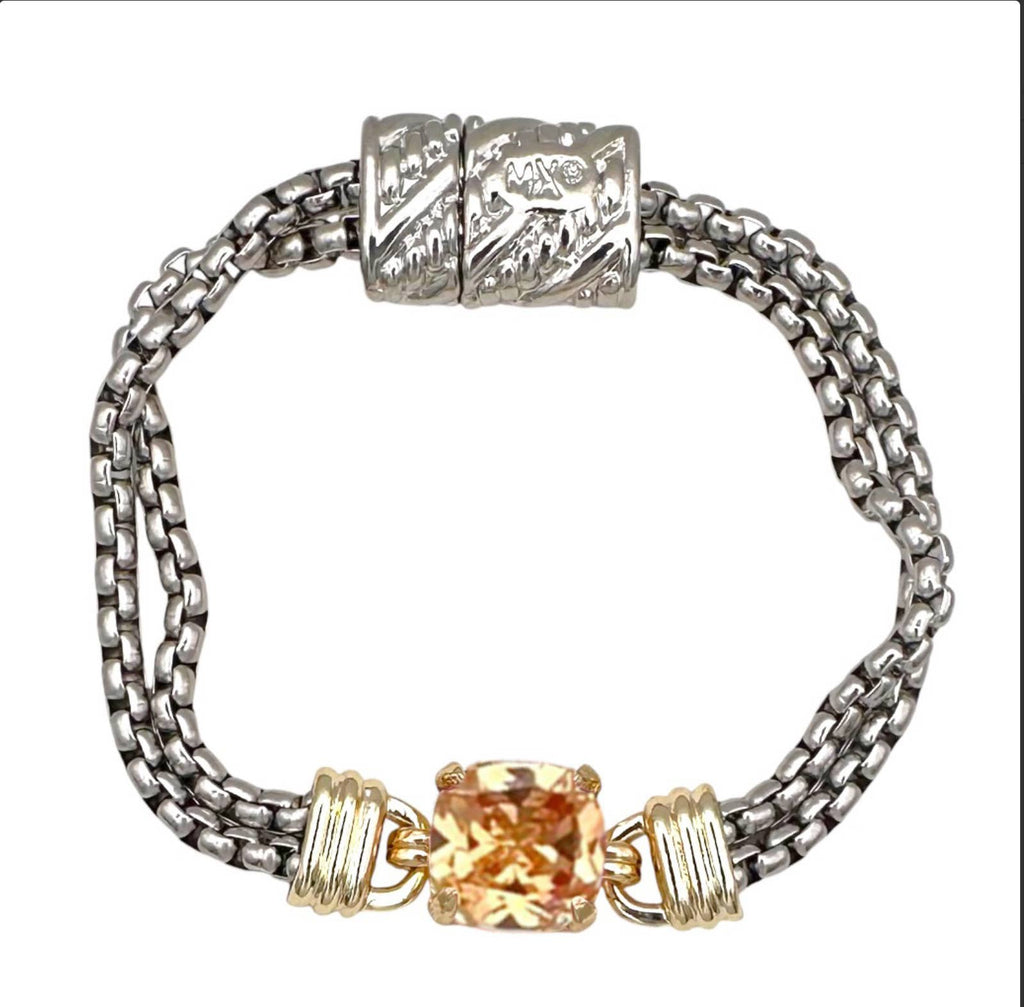 Cushion Cut Candy Station Bracelet