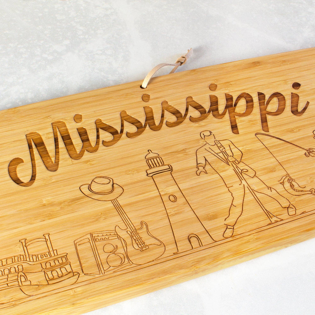 Mississippi State Charcuterie Board, 30" Long
