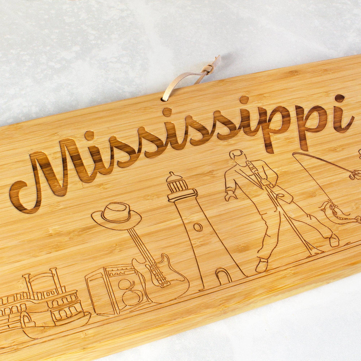 Mississippi State Charcuterie Board, 30" Long