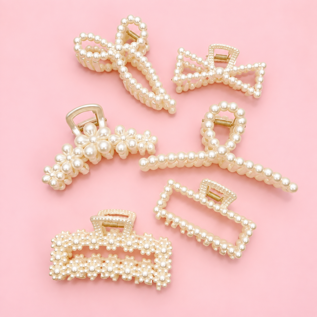 PEARL HAIR CLAW CLIPS | 40H736