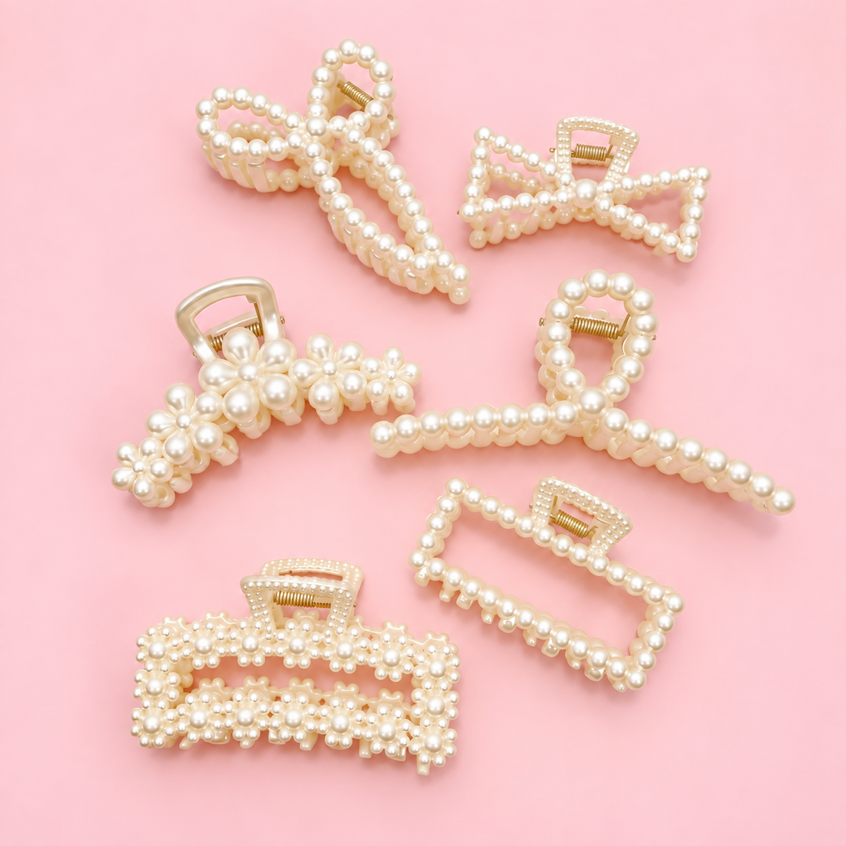 PEARL HAIR CLAW CLIPS | 40H736