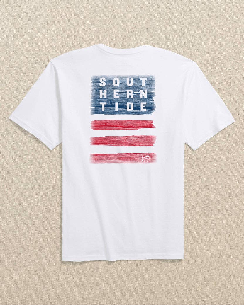 M SS Americana Wooden Flag Tee