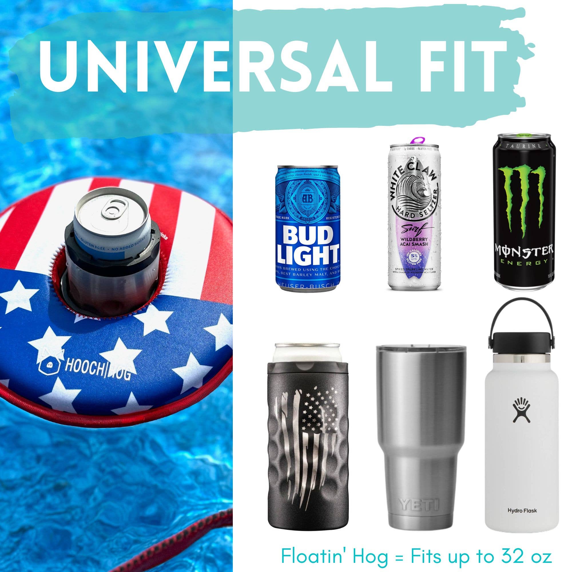 Floating Cup Holder, Can Holder & Beer Holder [Patriot AF]
