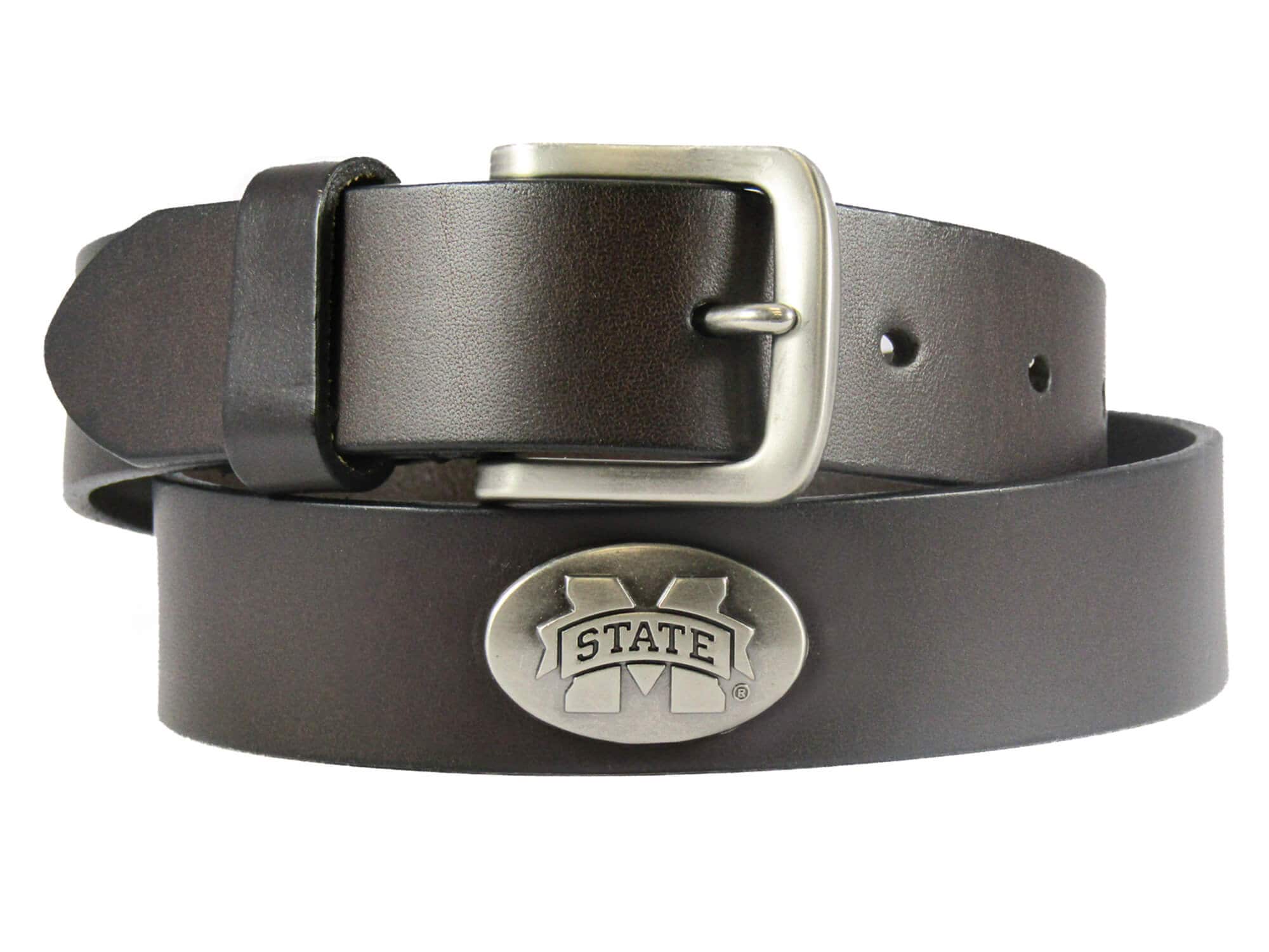 Mississippi State Bulldogs Men's Collegiate Leather Belt
