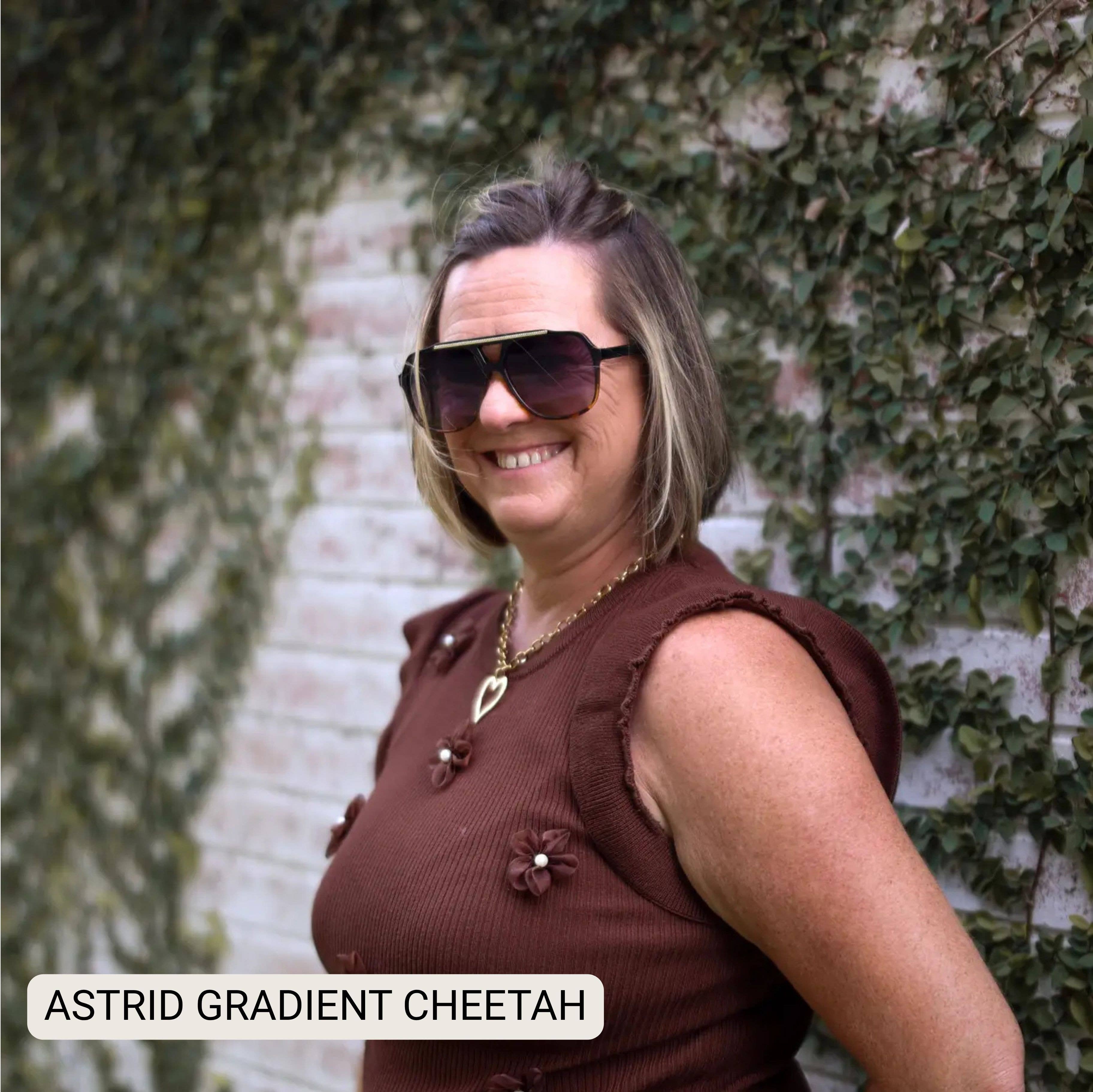 Astrid - Women's Oversized Aviator Sunglasses