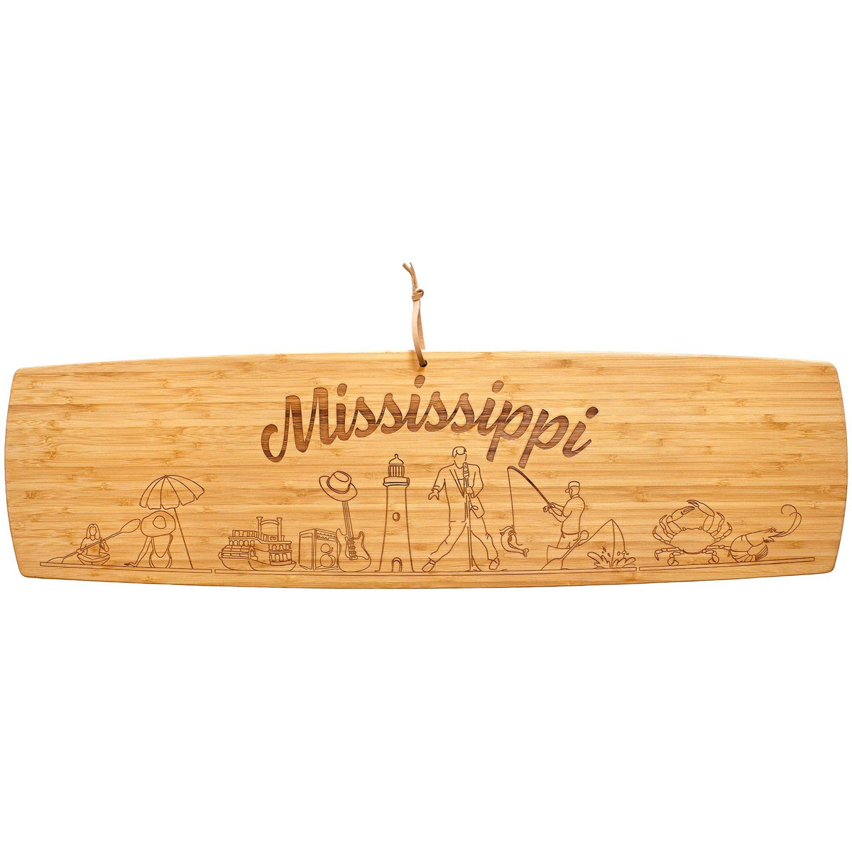 Mississippi State Charcuterie Board, 30" Long